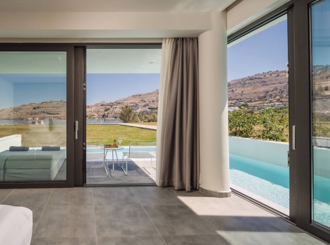 020_Schoene Aussichten Touristik - Lindos Grand Hotel - Rhodos-Private Pool SV